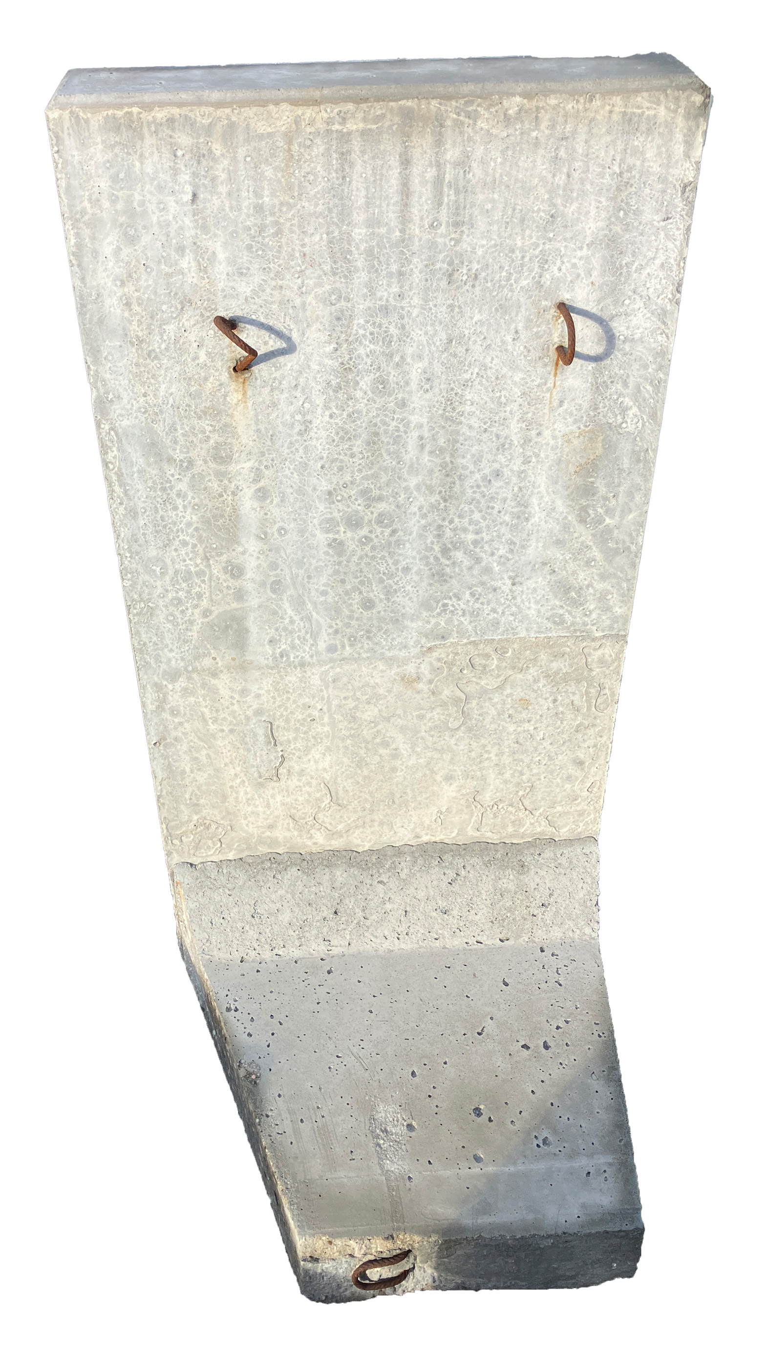 Mauerscheibe Beton grau 100 geschnitten