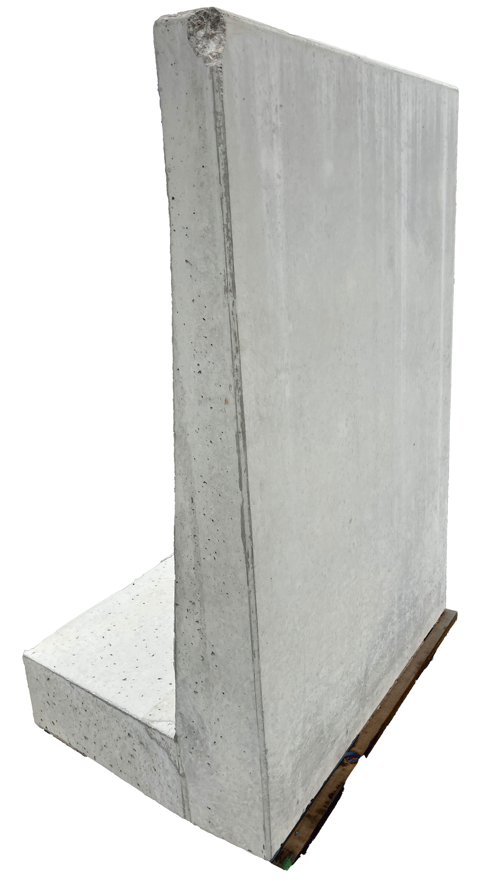 Mauerscheibe Beton grau 140