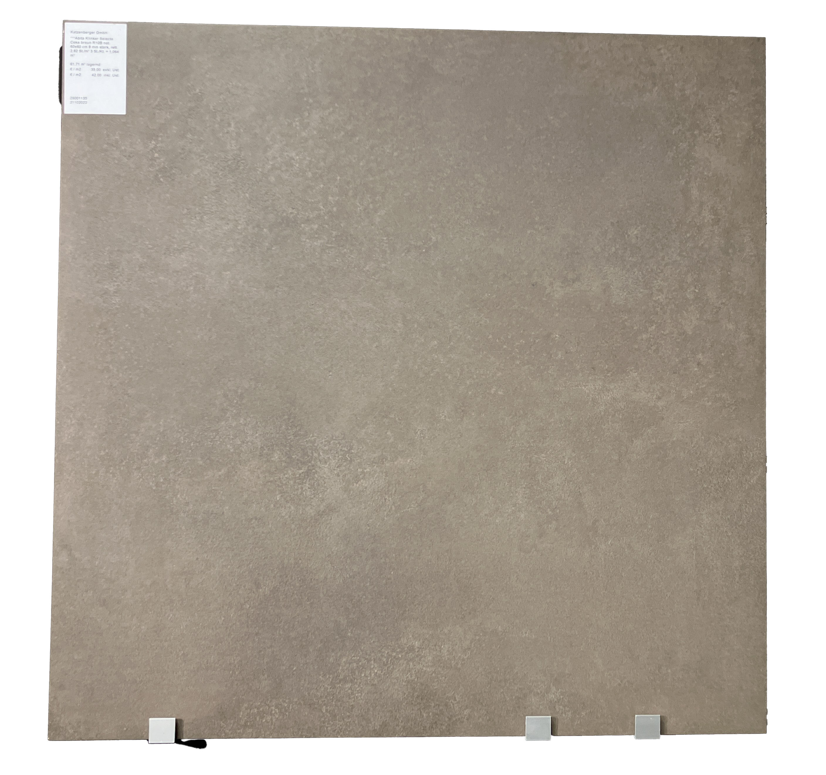 Wand- und Bodenfliese Selecta Coke braun 60x60 cm